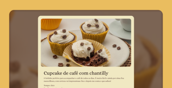 Foto de projeto da Página de Receita