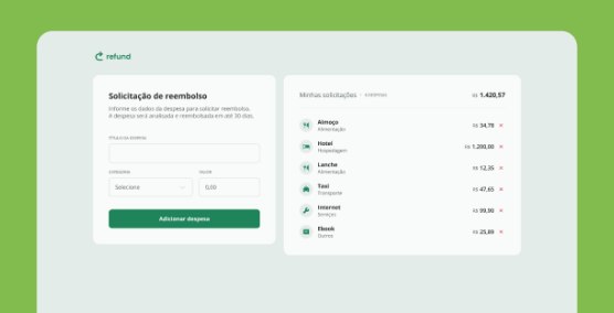 Foto de projeto de reembolso